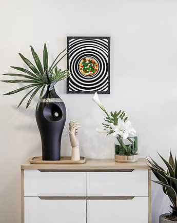 Plakat, kolaż Pizza Swirl, zfragmentow