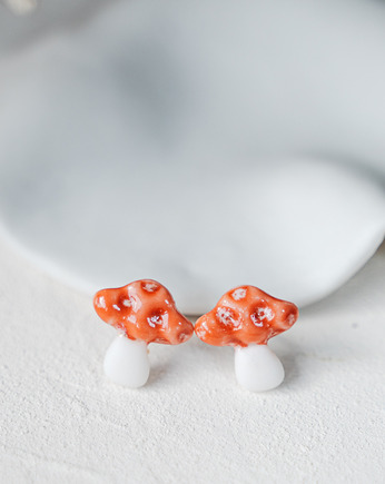 Kolczyki porcelanowe AMANITA, rękoczyny