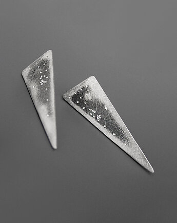Kolczyki Trójkąty - srebro, Pastelove Jewelry