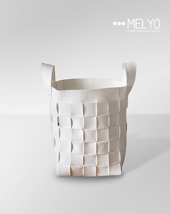 Kosz OLEE medium white, melyo