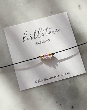 LUTY - FEBRUARY Birthstone Bracelet, Le Boho Bleu