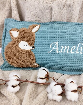 Personalizowany prezent dla dziecka - imienna poduszka z sarenką, Enitka Sweet Baby Room