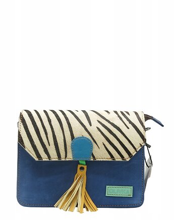 Torebka zamszowa, elegancka, skórzana, zamsz, ozdobny chwost eko OLIVKA, Olivka Warsaw