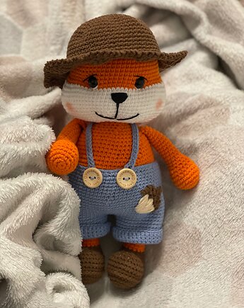 Ruda wiewiórka, maskotka dla dziecka, prezent urodzinowy, HANDMADE crochet by Klaudia