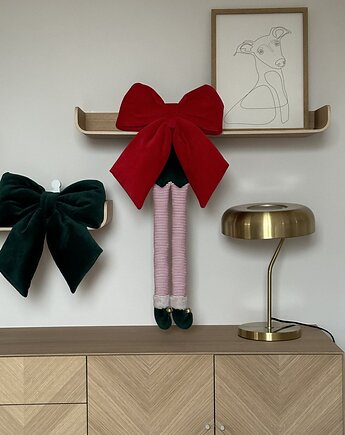 Dekoracyjna kokarda XL czerwona, Caramella