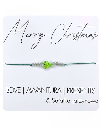 Świąteczna Bransoletka z kamieni naturalnych Jaspis cesarski, Apatyt, karolina kosior