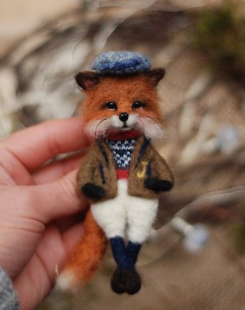 Lis - Broszka, BoboLobo Handicraft
