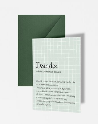 Kartka na dzień dziadka, do wpisania życzeń, DODUMU