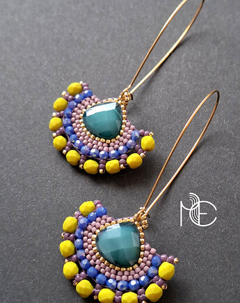 Kolczyki w szkle kolorowym no6, Motywator Eweliny