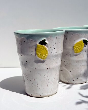 Kubek ceramiczny wysoki cytryna, Strefa Ceramiki