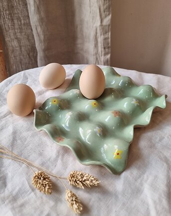 Patera  na jajka  -  Wiosenny stół, krusz art