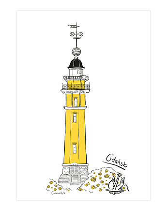 Plakat Gdańsk Latarnia Morska, Gliniana Kura