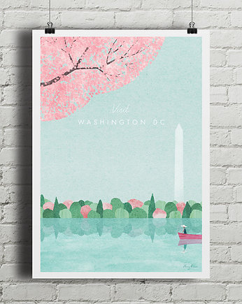 Waszyngton DC - vintage plakat, minimalmill