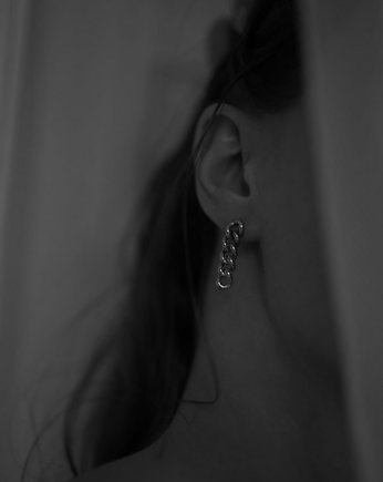 Kolczyki pozłacane łańcuszek Vanes Earrings, Lile Things