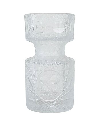 Wazon szklany, skandynawski design, lata 60, produkcja: Dania, Przetwory design
