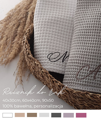 Ręcznik do rąk bawełniany personalizowany różne kolory, Little Angels