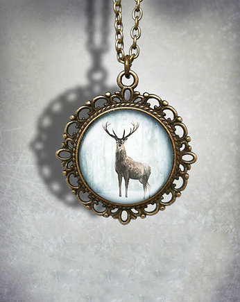 Medalion - Jeleń 3 - romantyczny, brąz, yenoo