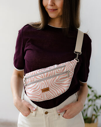 Nerka z weluru tapicerskiego wzór zebra, Karolina Audycka