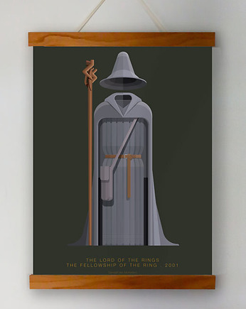 The Lord of the Rings - Gandalf - plakat A3, minimalmill