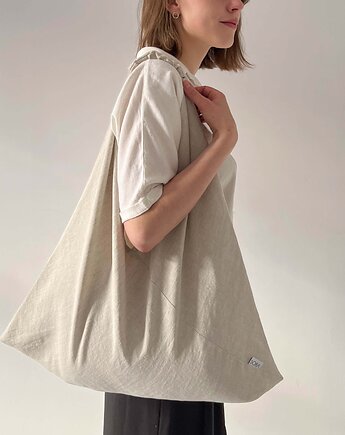 Lniana torba ORIGAMI MOON, SOBA