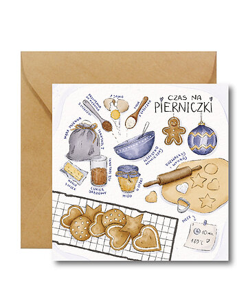 Czas na pierniczki - kartka świąteczna Hi Little, HI LITTLE
