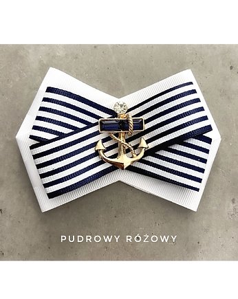 Brosza Marynarska  / Żeglarska z Kotwicą NEW, Pudrowy Różowy