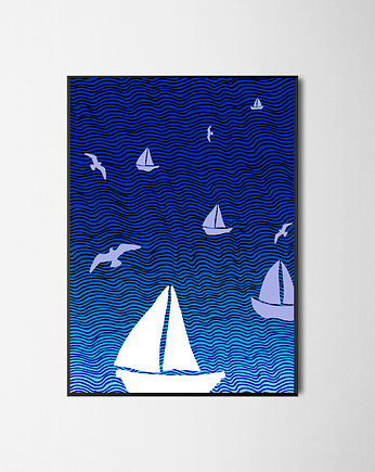 Plakat Sea A3, michal cygan