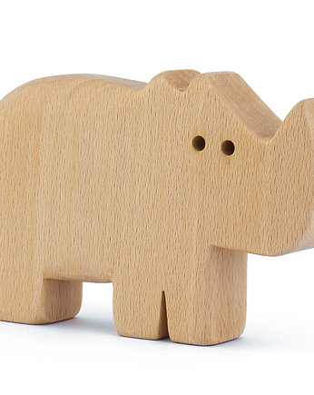  Drewniana zabawka - Nosorożec Rino, Logsy