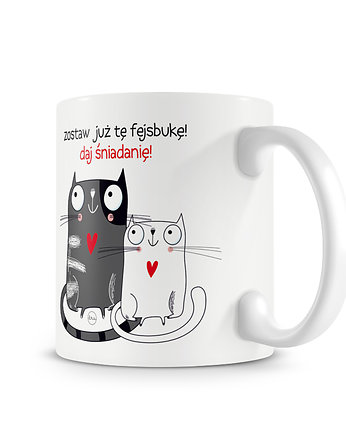 Kubek z kotem. zostaw fejsbukę, daj śniadanię..., Love Life and Forest
