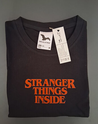 Koszulka męska z krótkim rękawkiem/ Rozmiar M / Stranger Things Inside, drukanturium