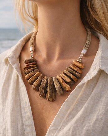 Naszyjnik bursztynowy SUROWY - na zamowienie, AmberMal