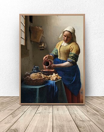 Plakat reprodukcja "Mleczarka" Jan Vermeer, scandiposter