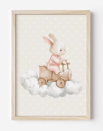 Plakat Na Ścianę Dla Dziewczynki Różowe króliczki nr. 13, Dekoracjan