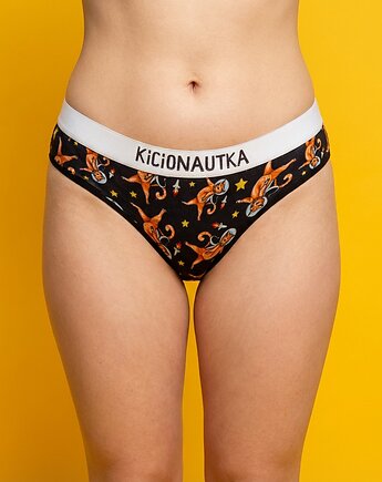 Kicionautka - stringi z bawełny organicznej - kotki, Majtki z Sosnowca