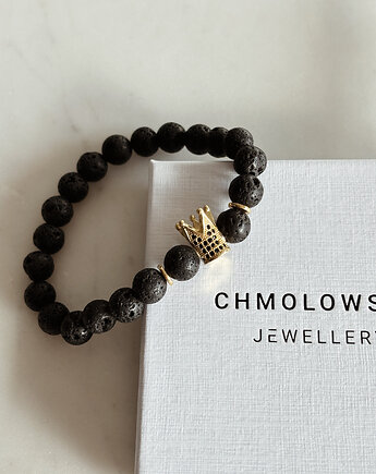 Bransoletka  męska Lawa Korona, Chmolowska Jewellery
