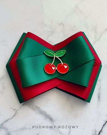 Brosza z kolekcji z wisienkami z ozdobą Wiśnia, Pudrowy Różowy