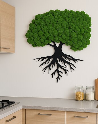 Drzewko bonsai życia mech chrobotek dekoracja obraz, Magia Chrobotka
