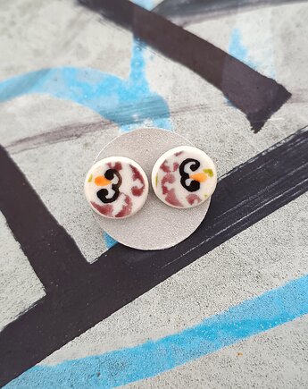 Kolczyki ceramiczne Bolesławiec