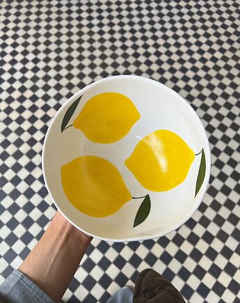 Misa porcelanowa z cytrynami duża LA LUZ, Soul Label