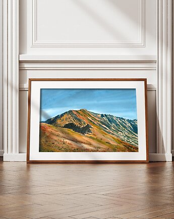 Czerwone wierchy, Tatry - ręcznie malowana akwarela format A3, Katarzyna Wajda akwarela