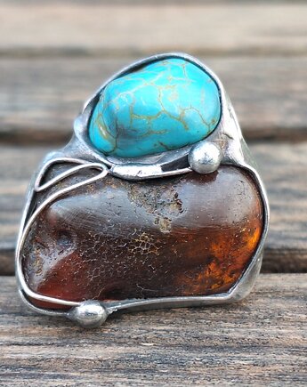 Big - pierścionek regulowany, po drugiej stronie lustra