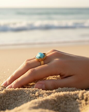 Pierścionek z Turkusem, TulipBIJOU