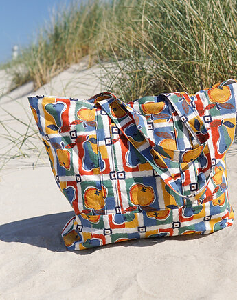 Płócienna torba shopper w gruszki L, roskosh