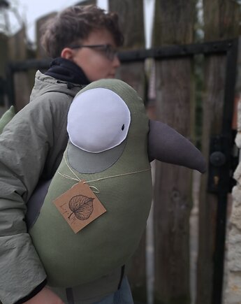 Pluszanko-poduszka  Ptak z 100% bawełny, LipaMi