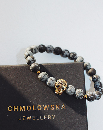 Bransoletka  męska Obsydian, Chmolowska Jewellery