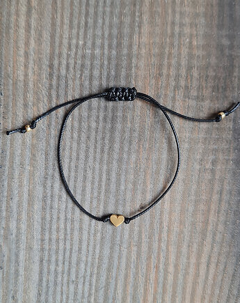 Bransoletka LOVE serce złocone serduszko, COCONUT