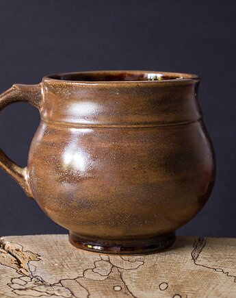 Kubek baryłka handmade, studnia ceramiczna