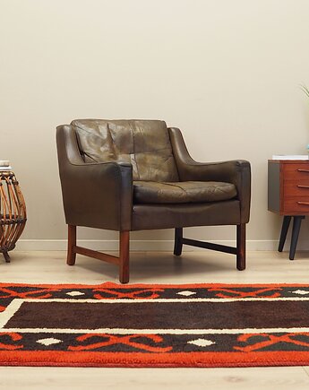 Fotel palisandrowy, skandynawski design, lata 60, Fredrik Kayser, Vatne M, Przetwory design
