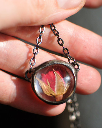 Krótki naszyjnik z różą, MARIAELA