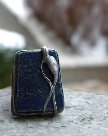 Lapis lazuli  - sygnet / pierścień, Beata Trotter